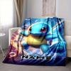 Custom 1pc Pikachu Power Energy Burst Blanket, Soft And Comfortable Blanket, Casual Warm, Camping Travel Blanket, Birthday Gift Q91367