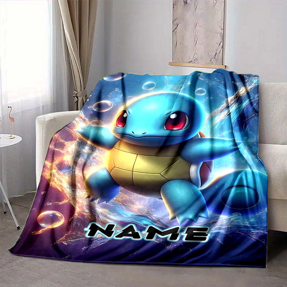 Custom 1pc Pikachu Power Energy Burst Blanket, Soft And Comfortable Blanket, Casual Warm, Camping Travel Blanket, Birthday Gift Q91367