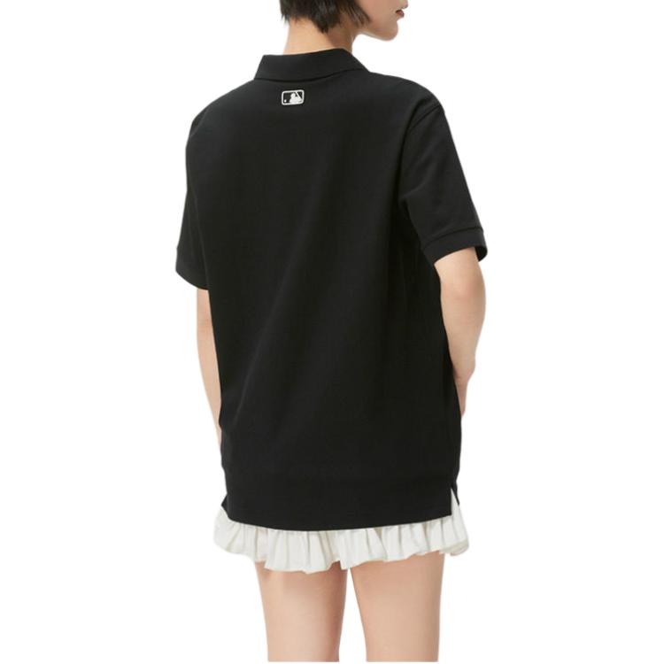 MLB Short Sleeve Casual Trend Polo Shirt Unisex Tops 3APQB0163-50BKS-0214-9