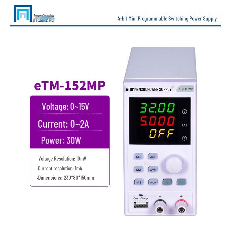 eTM-305MF Adjustable DC Power Supply with Programmable Four-Digit Display for Mobile Phone Repair