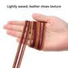Cotton Waxed Shoelaces Round Oxford Shoe Laces Boots Laces for Shoes Waterproof Leather Shoelace 60/80/100/120/140/180cm 1Pair