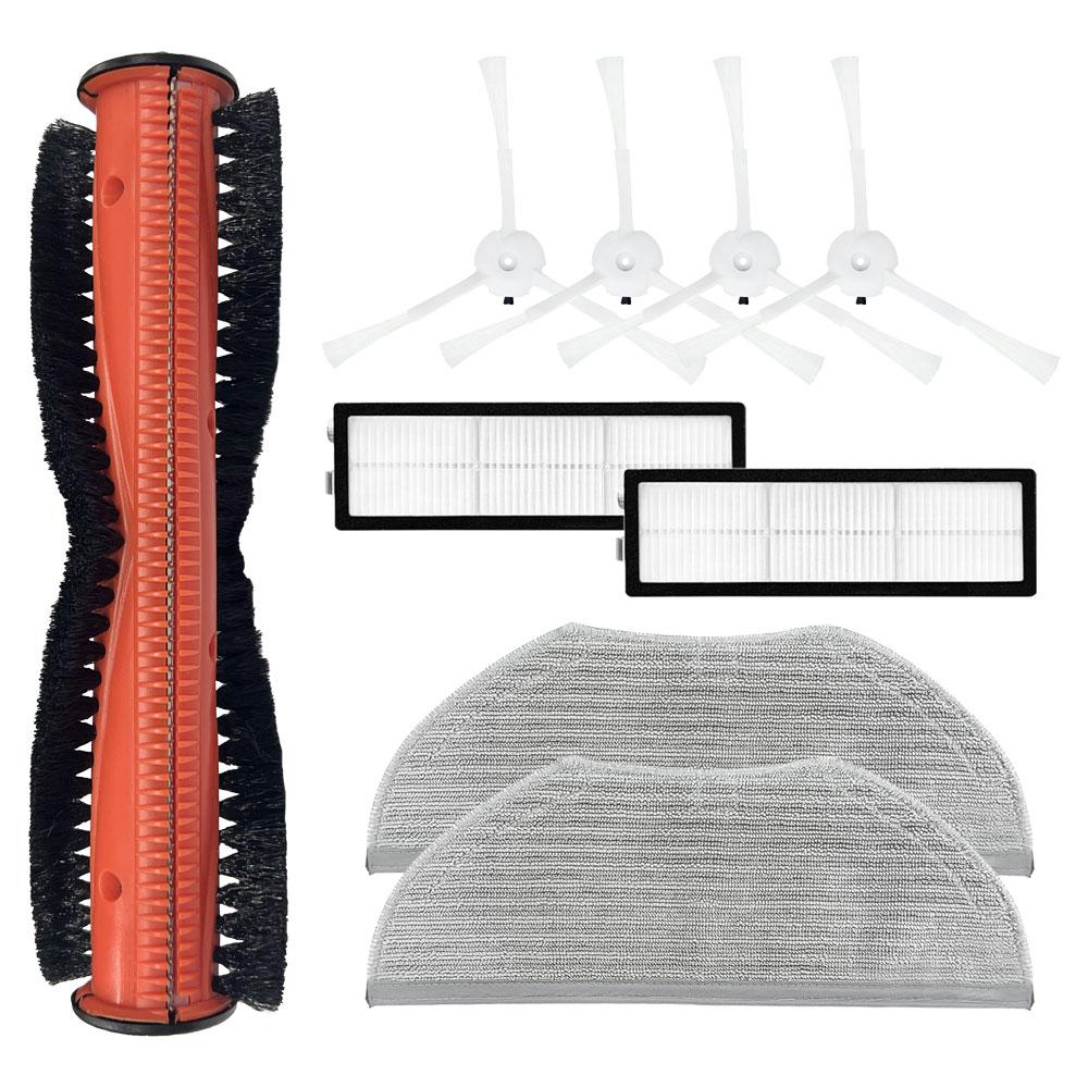 Mopptuch Lappen Seitenbürste HEPA Filter Ersatz Für Xiaomi Roboterstaubsauger S10T STFCR01SZ Verwicklungsschutz Kehren und Wischen