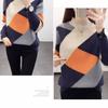 Women's Half Turtleneck Sweater Fall Winter Loose Knit Sweater Top Color-blocked Pullover Knit Jumper Outerwear