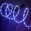 Câble de Charge Rapide 1m Câble LED Lumineux Câble de Données Type C Lumière Flottante USB pour IPhone 14 13 Pro Max Xiaomi Universel