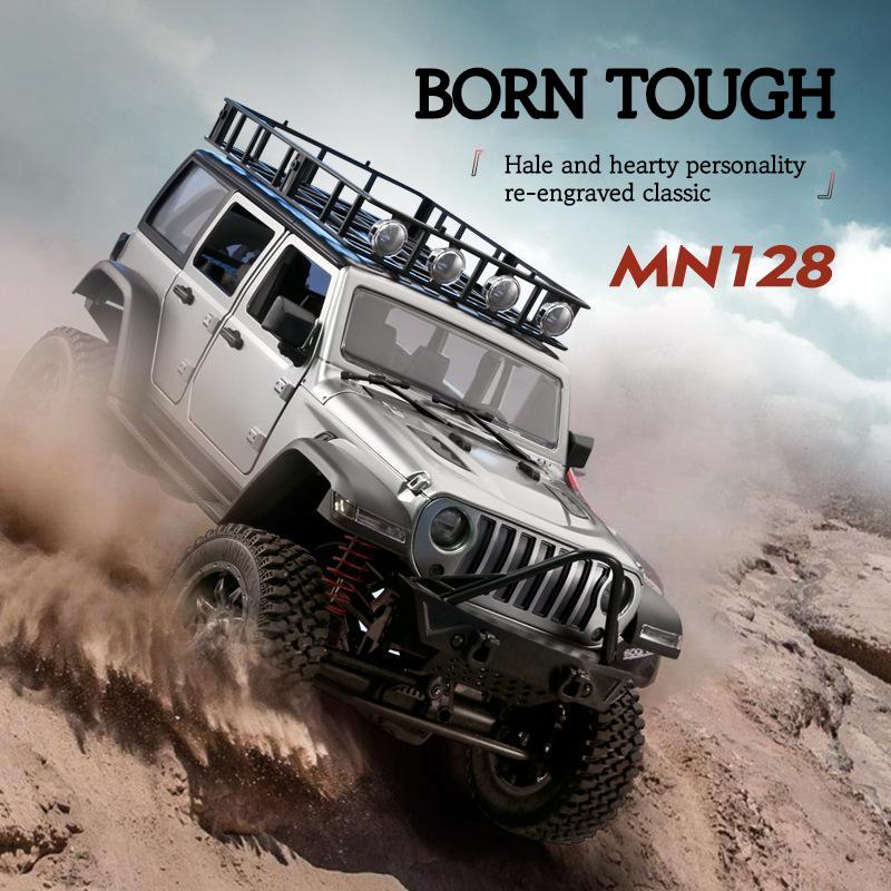 MN128 1:12 Remote Control Car 2.4g 4wd Full Scale Mnrc Rtr Led Light Rock Crawler Climbing RC Truck Adult Kids Christmas Gift