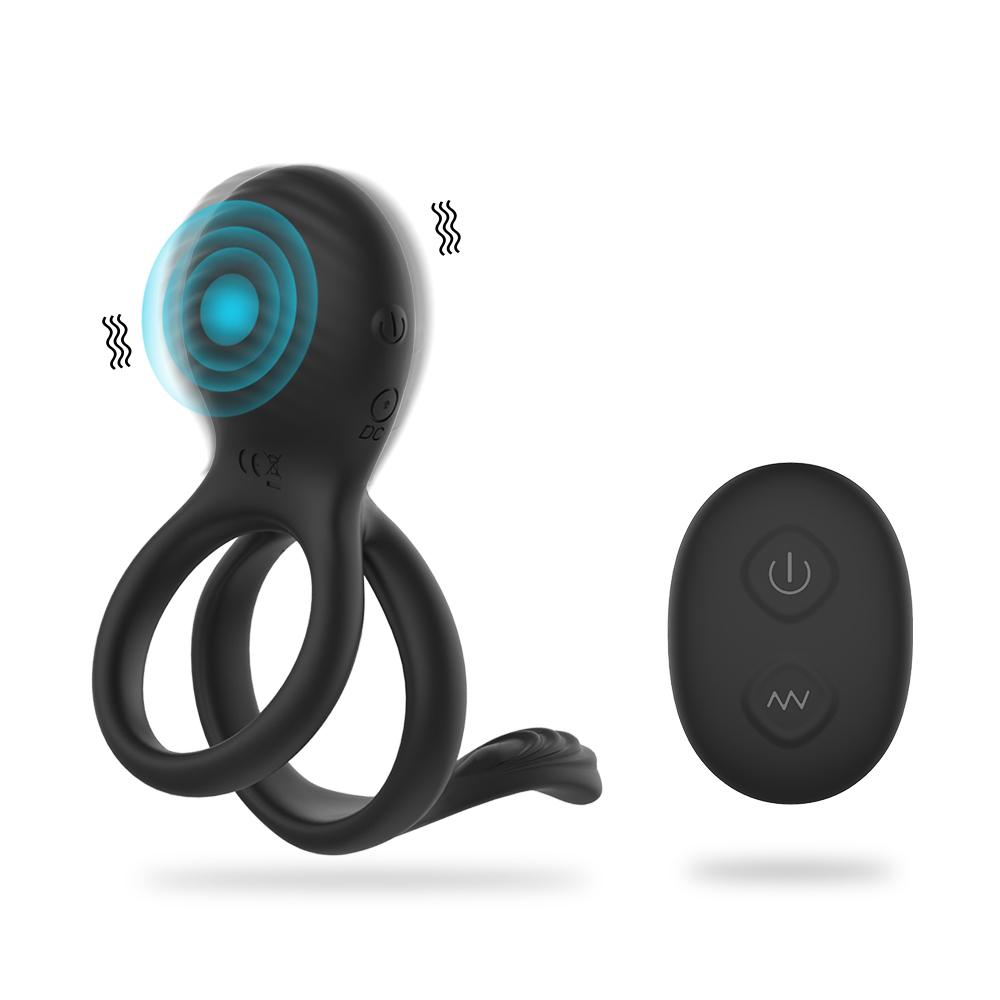Wireless Remote Control Cockring Vibrator Clitoris Stimulation Penis Ring Sex Toys for Men Male Cock Rings Goods for