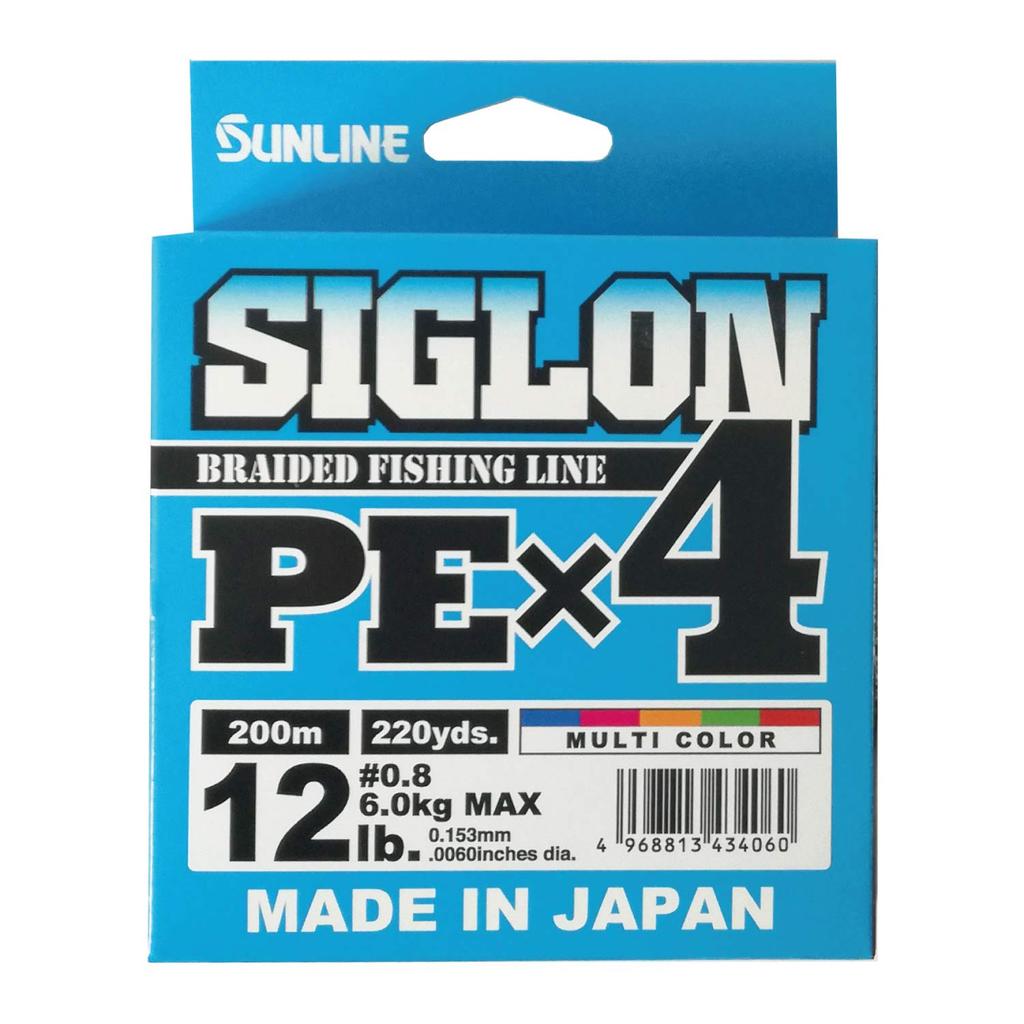 Sunline Filo Siglon PE X4 200m N.0.8 Multicolore
