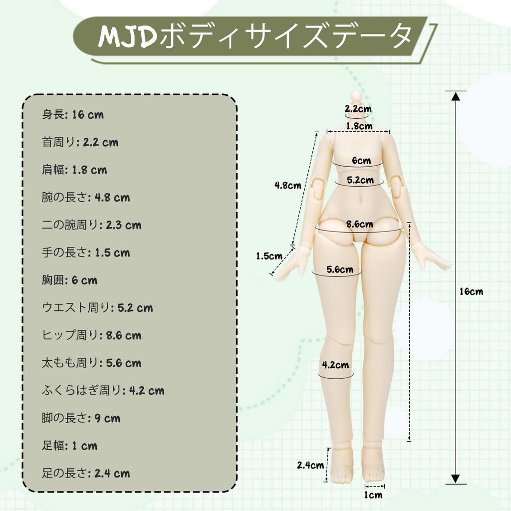 MJD panenka 18. velikosti Kloubová figurka Anime panenka 20 cm Vhodné pro věk 15 let a více Vyrobeno z PVC a ABS s oblečkem Sběratelská figurka Momotale Suzuran
