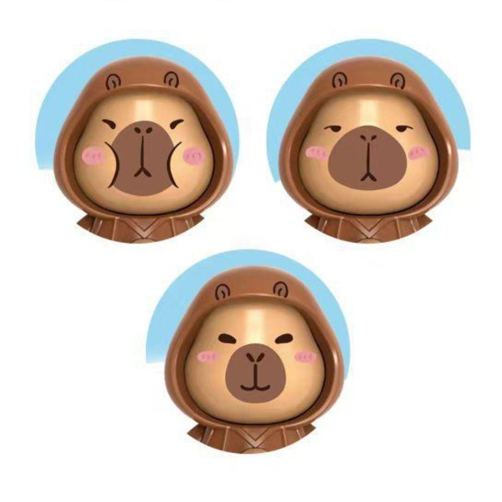 With Keychain Capibala Face Changing Pendant Plastics Face Changing Toy Kid Girl Boy