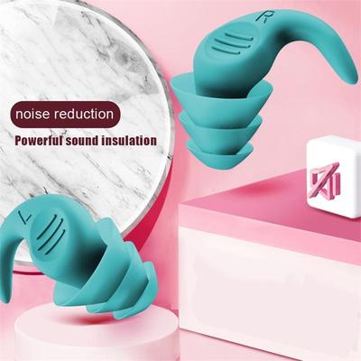 1 Par Tapones Espirales de Silicona para Dormir Aislamiento Acústico Protección para los Oídos Tapones para los Oídos Tapón Antirruido para Viaje Reducción de Ruido