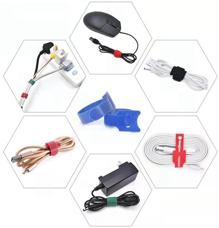 30 Stück lösbare Kabelbinder, Kunststoffbefestigung, wiederverwendbare Kabelbinder, Nylon-Wrap, Reißverschluss, Bündel, Bandage