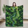 Gras Battlemat Grasland Land Groen Deken Kwaliteit Warm Zacht Plaid Winter Picknick Slaapkamer Nieuwigheid Sprei
