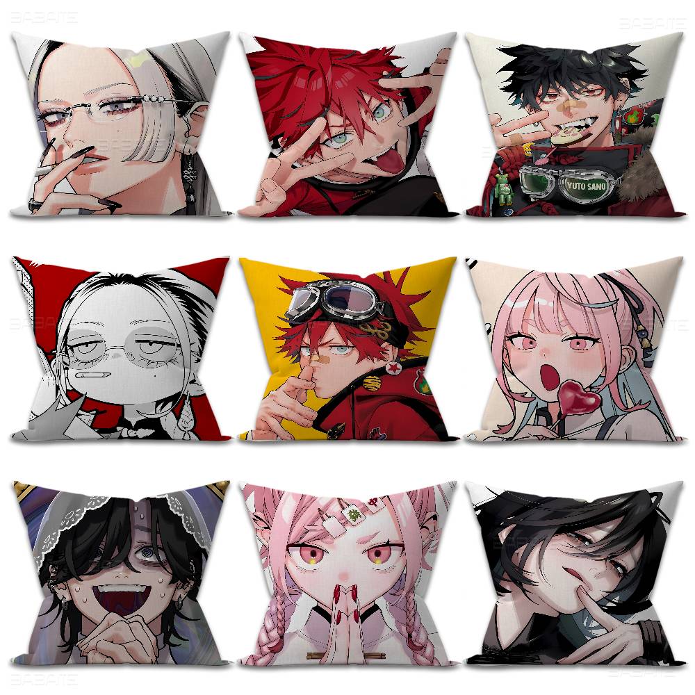 Manga Gokurakugai Pillow Gifts Home Office Furnishings Bedroom Sofa Car Cushion Cover Case Xcm