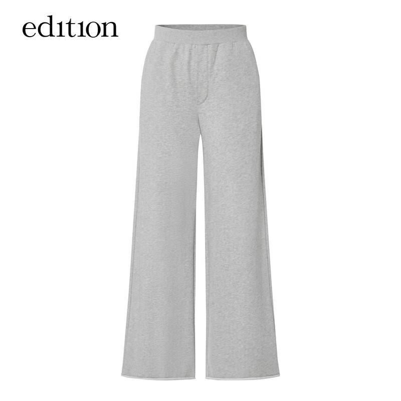 Women's Sporty Rolled Hem Wide-Leg Pants