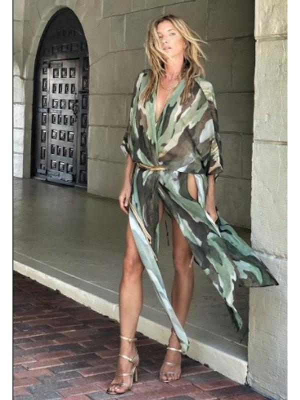 2026 Summer Plus Size Beach Chiffon Cardigan for Women - Printed, Sun Protection, Loose Fit for Vacation