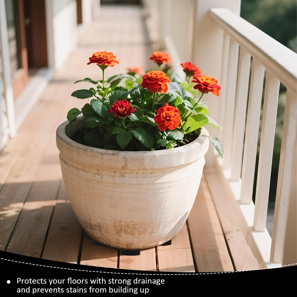 50pcs Invisible Flower Pot Feet Black Non-Slip Feet For Flower Tubs 3x1cm Self-Adhesive Flower Pot Feet Gardening Accessories