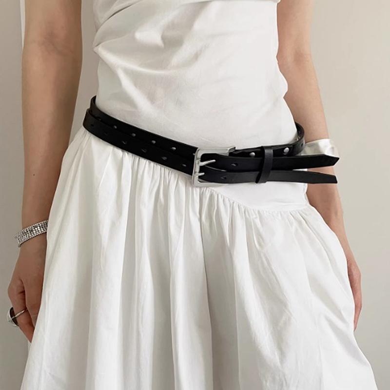 Design Sense Detachable Double-Breasted Belt For Women A Niche Personalized Versatile Belt With Skirt Jeans And Decoration
