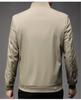 Men's Solid Color Long Sleeve Casual Business Jacket for Middle-aged Dads