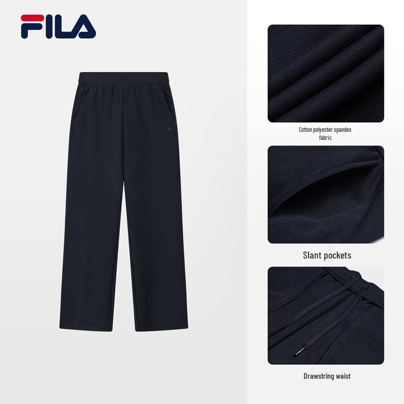 FILA Women s Casual Knit Straight-Leg Pants L