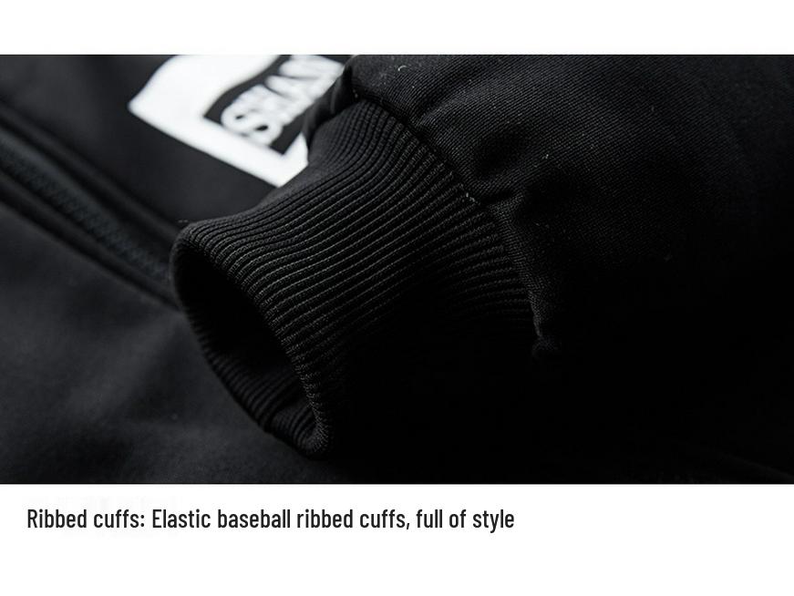 Men's Fleece-Lined Sports Set: Jacket & Long Pants, Plus Size M-8XL, Autumn/Winter.