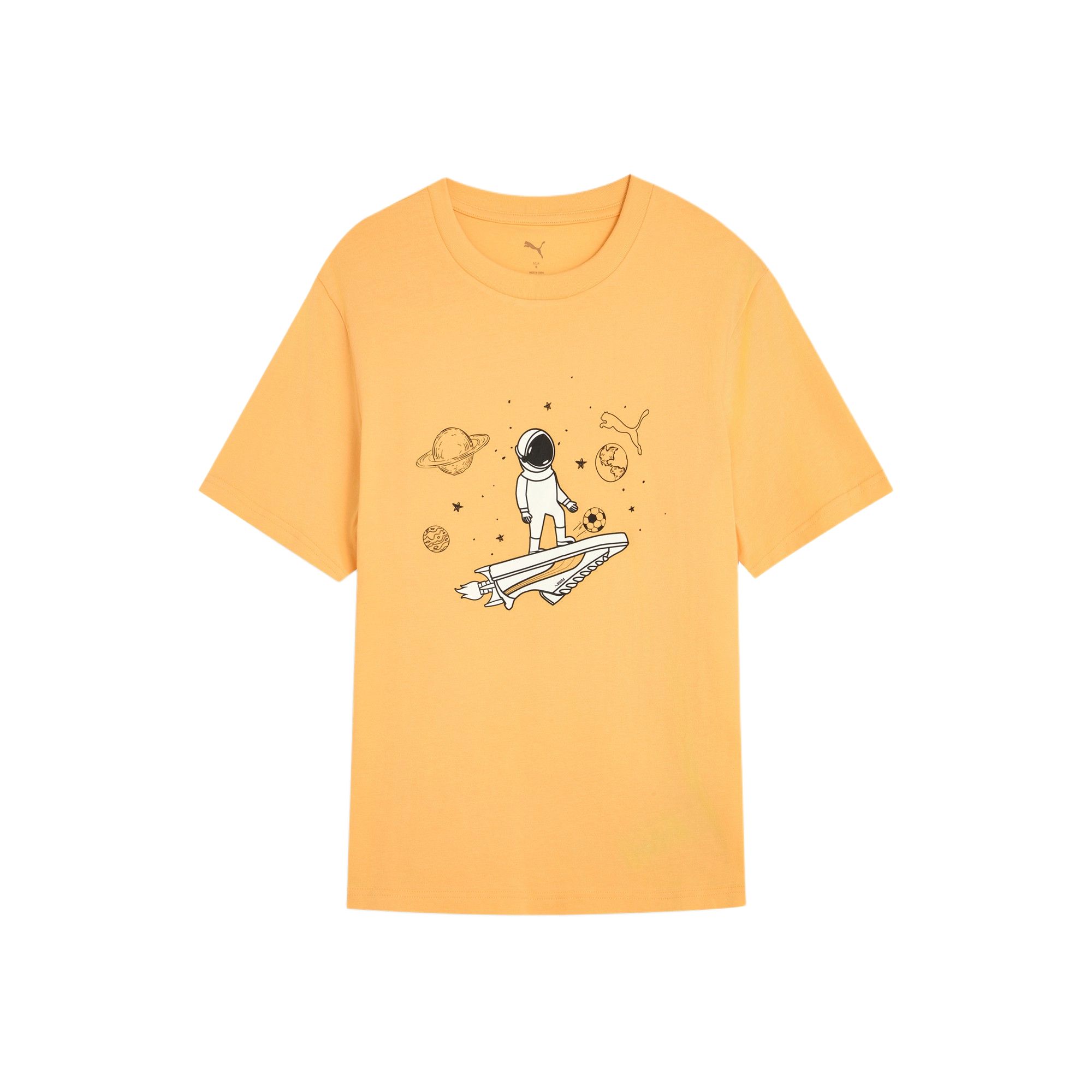 PUMA Basic GRAPHICS SS25 T Shirt Men s Apricot Yellow 41 691854-41 L (180/100A)