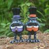 Ornaments Garden Patio Decorations Halloween Crow Statue Ornament Resin Crafts