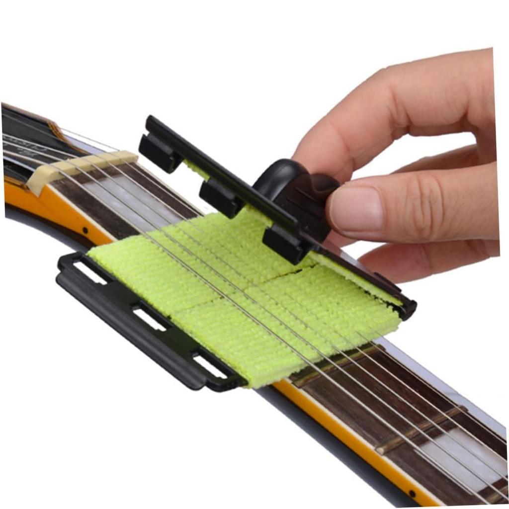 Bundreiniger, Gitarrensaitenreiniger zur Pflege von Bundbrett und Griffbrett, wiederverwendbares Reinigungswerkzeug für Gitarre, Bass, Ukulele
