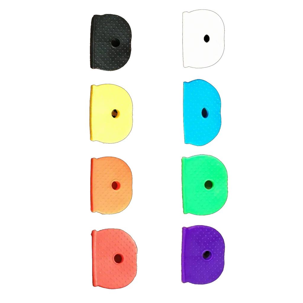 Pack Of 8 Multicolor Key Caps Accessory for Effortless Organization with Assorted Shape Mixed Color Key Sleeves