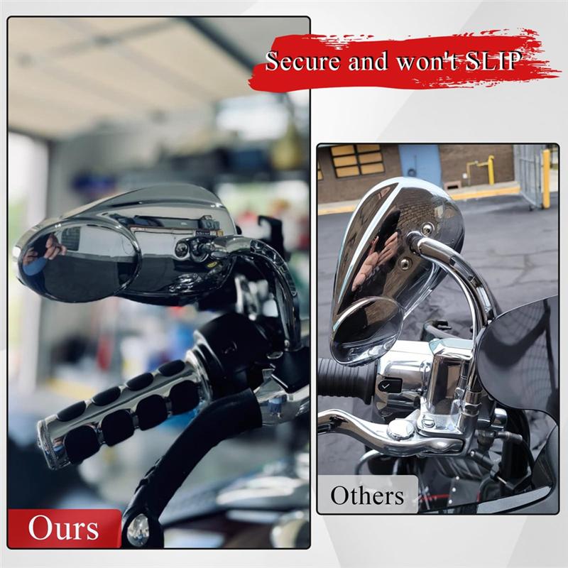 ABLZ-Split Vision Rearview Mirrors For Davidson Road King Street Glide Road Glide Softail Iron 883 Iron 1200
