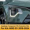 For KIA NIRO EV -2024  Car Exterior Headlight Anti-scratch Front Lamp Transparent TPU Protective Film Accessories