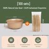 Miaojiayi Disposable Chopsticks & Bowl Set - 100 Count