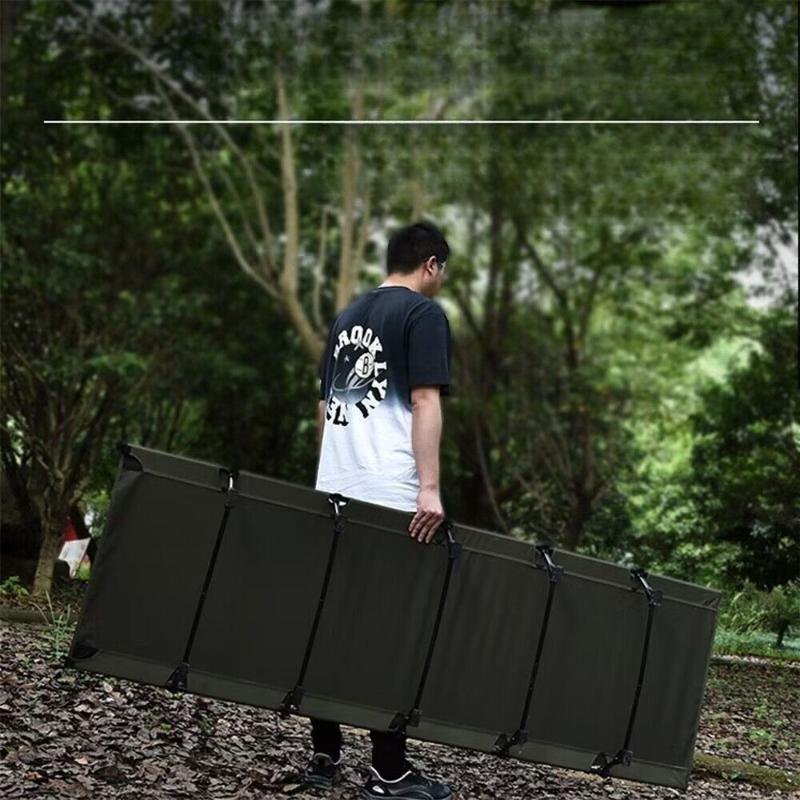 1Pc Folding Bed Outdoor Aluminum Alloy Hiking Camping Folding Camp Bed Portable Tent Bed Lightweight