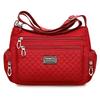 Lässige Schultertaschen mit großem Fassungsvermögen für Damen, wasserdichte Nyl-Umhängetasche, Messenger Bag, Geldbörse, Handtasche aus Segeltuch mit mehreren Reißverschlüssen