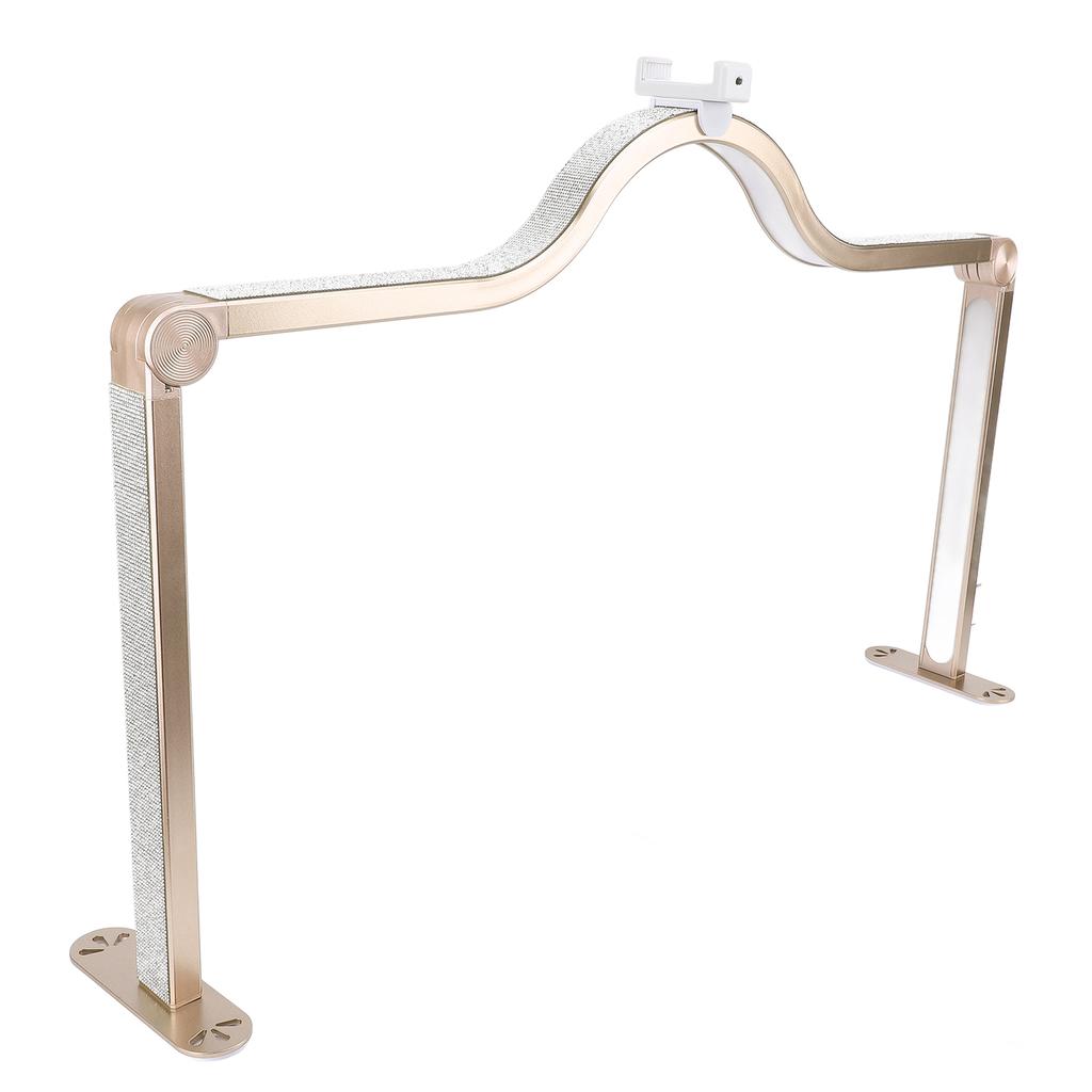 Desk Nail Tech Lamp 3000K-6000K LED Nail Lamp Foldable Large Nail Lamp with Cell Phone Holder for Eyelash Extension Eyebrow