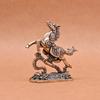 Brass Horse Step On Coins Lucky Statue Feng Shui Desk Ornament Zodiac Animal Figurines Miniatures Pure Copper Crafts Collections