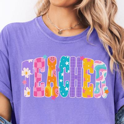 Cute Teacher Shirt Comfort Colors® Back To School Gift For Teacher First Day Of School New Teacher T Shirt Preschool Kindergarten Elementary