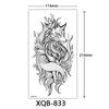 Small Full Arm Tattoo Sticker, Flower Letters, Plain Flower Tattoo Sticker Tattoo