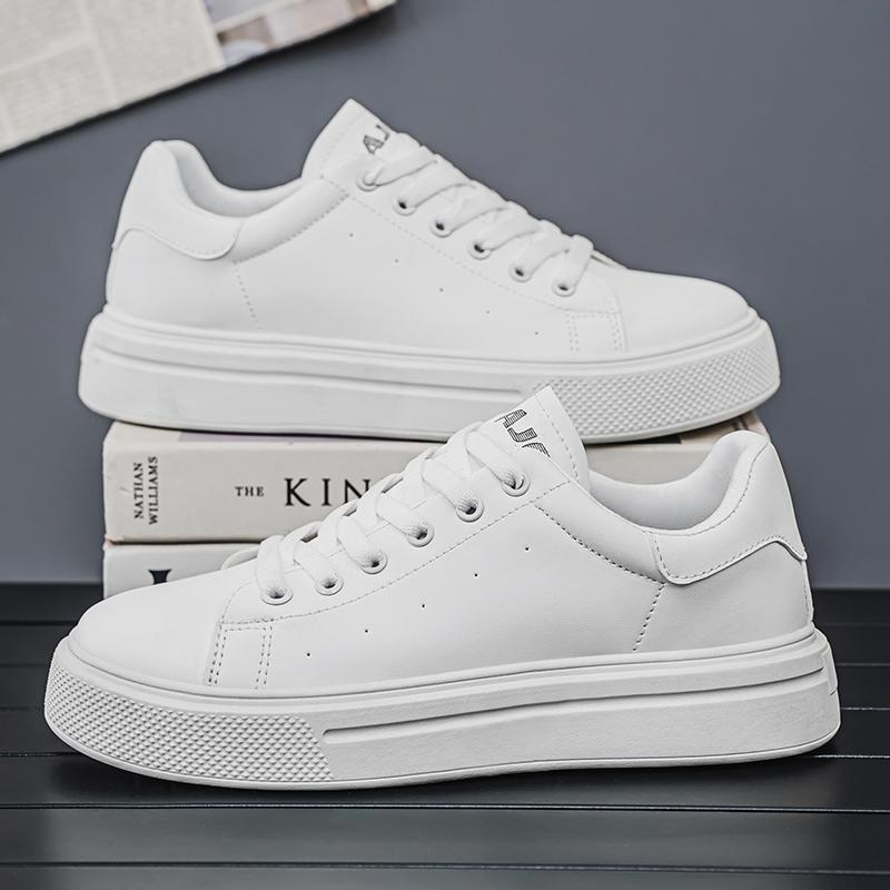 New Breathable and Anti-slip Casual Sports Shoes, Fashionable Spring and Autumn Men's White Sneakers and Loafers