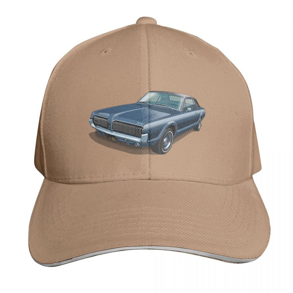 Mercury Cougar in caspian blue Baseball Cap luxury Women cap Funny hats Sunscreen Military Cap Unisex Womens Hats Unisexs