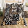 Cowhide Duvet Cover Set King Size Patchwork Cow Fur Print Farm Animal Bedding Set Microfiber Western Farmhouse Style Quilt Cover