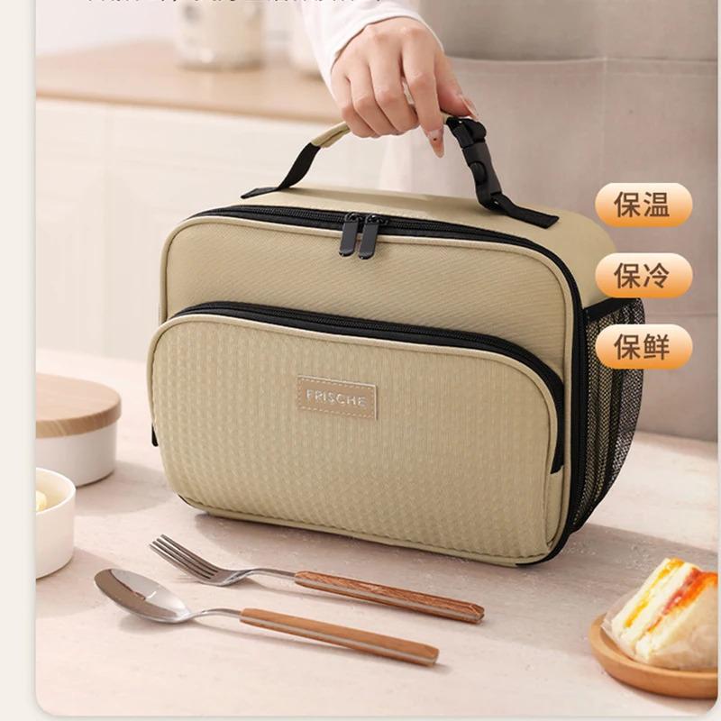 Insulated Lunch Bag, Easy To Carry Handle, Suitable for Family Outdoor Gatherings and School Students' Use