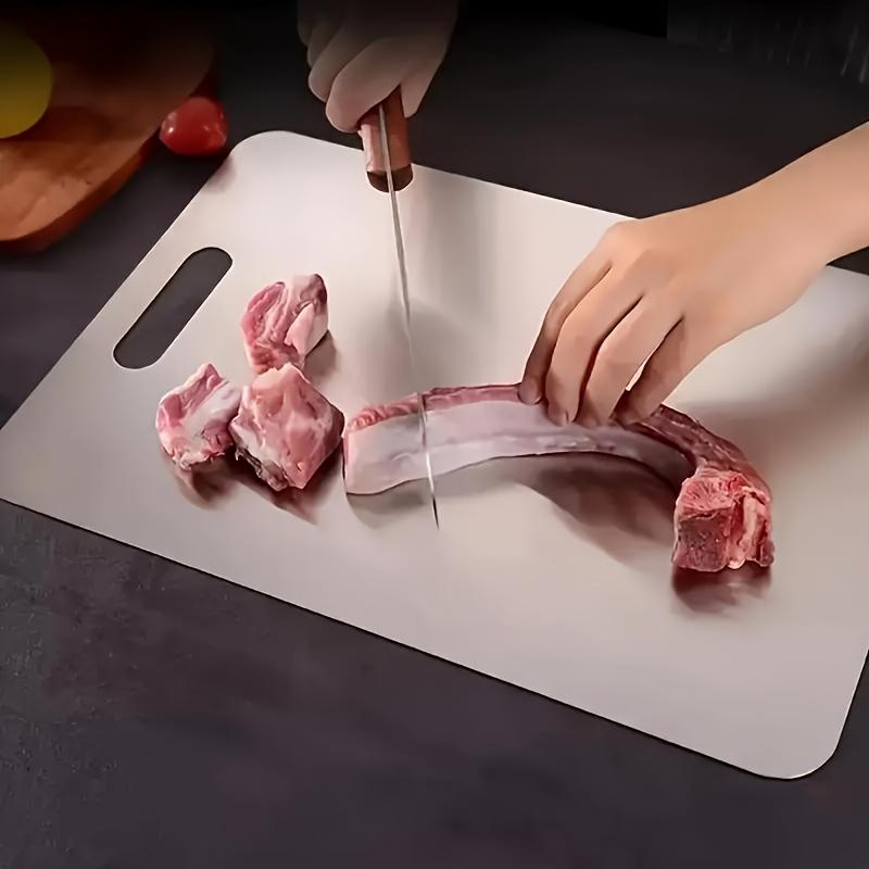 3pcs Premium Stainless Steel Cutting Board Set - Durable, Easy To Clean, Rust-Resistant, BPA-Free, Space-Saving Kitchen Ready for Food Preparation