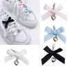 Pack of 4 Stylish Shoe Buckles Colorful Shoe Decorations Ribbon Shoes Pendant Footwear Pendant Heart Pendant for Shoe