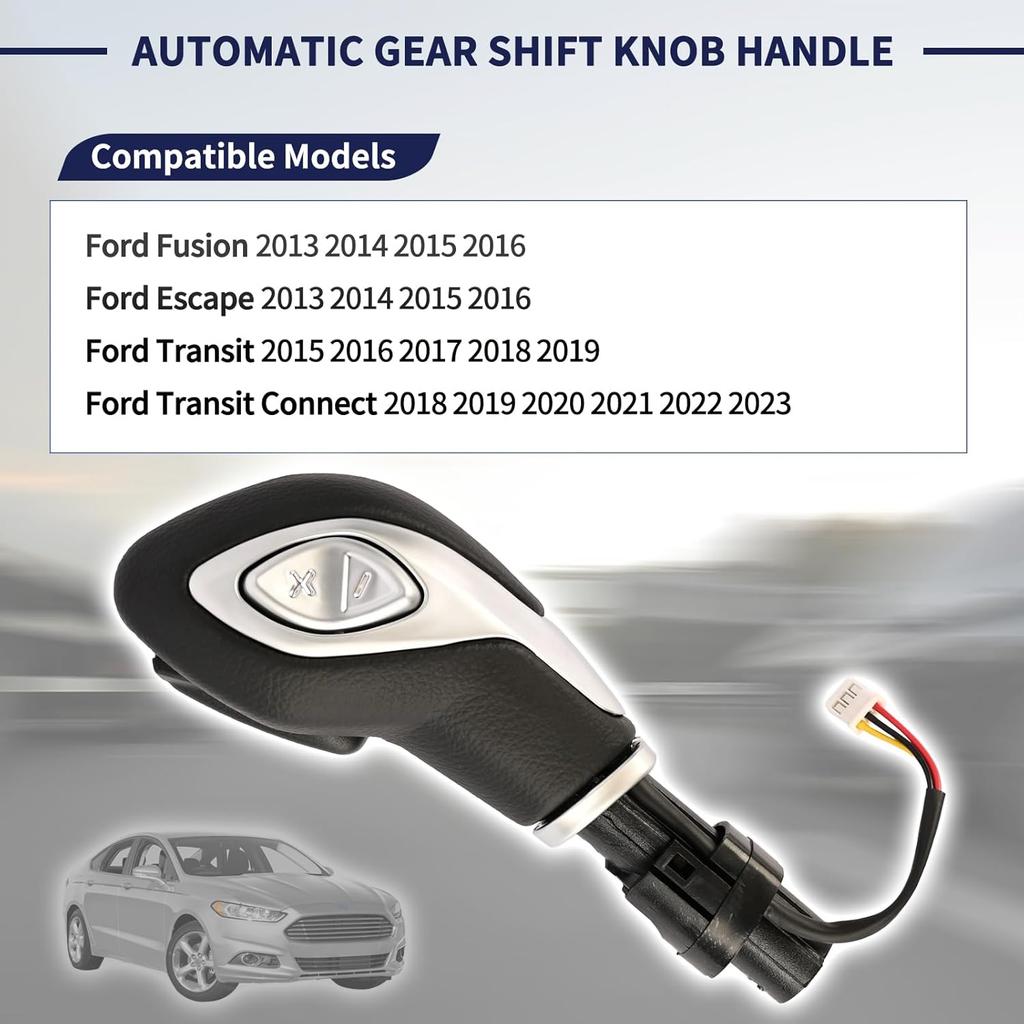 Automatic Gear Shift Knob Handle With Button DG9Z-7213-EA For Ford Fusion 2013-2016 / Escape 2013-2016 / Transit 2015- / Transit Connect 2018- Gear