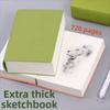 Synthetic Blank Inner Notebook Soft Ultra Thick Notebook Stationery Minimalist Drawing Book  DIY