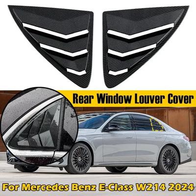 Dla Mercedes Benz Klasa E W214 2024 2025 Samochód Tylna Żaluzja Okna Boczna Pokrywa Żaluzji Naklejka Dekoracyjna Wlot Powietrza ABS Włókno Węglowe