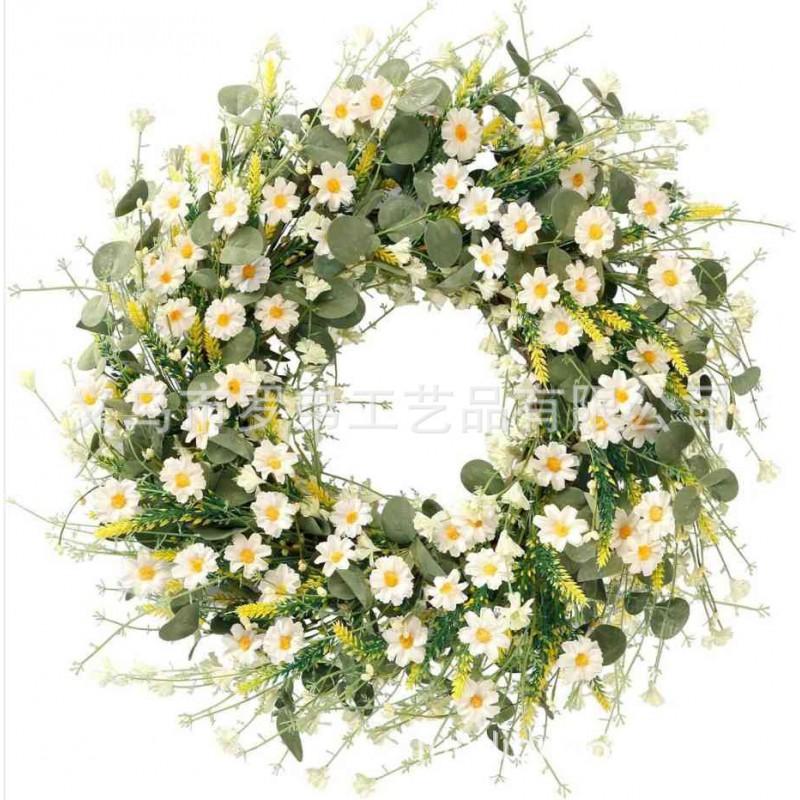Artificial Flower Wreath Easter Valentines Day Hotel Restaurant Door Decorations