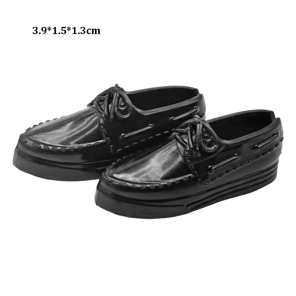 1Pair High Quality Fashion 1/6 Doll Shoes Plastic Multistyles Male Doll Boots Doll Casual Wear Shoes Fit Foot Length 2cm Dolls