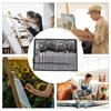 24Pcs Professional Paintbrush with Storage Case, Flat/Round/Fan/ Pointed Tip for Oil Acrylic Watercolor Rock Painting