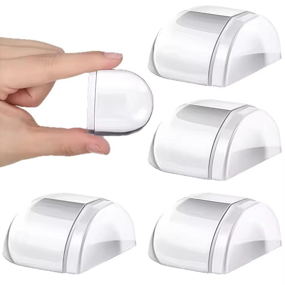 4Pcs Self Adhesive Door Holder Transparent Door Buffer Protector Door Stop  Furniture Protection